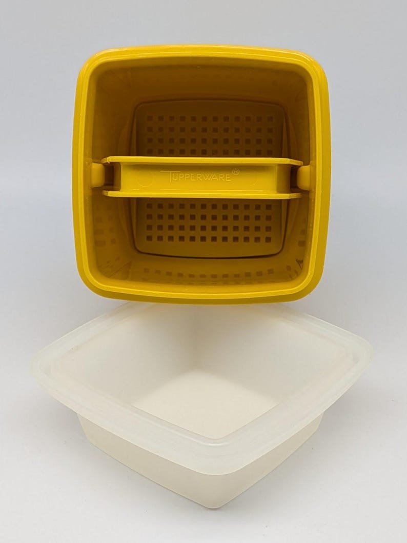 Vintage Tupperware Pick-a-deli Container, Sunshine Yellow, 4.5 Cup ...
