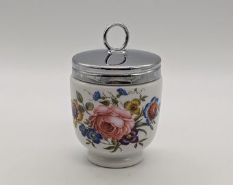 Vintage Royal Worcester 'Bournemouth' Porcelain Double Egg Coddler: Timeless Elegance for Your Table!