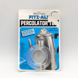 Vintage Fitzall Universal Percolator Top NOS Coffee Maker Replacement 1.5–2.5 in