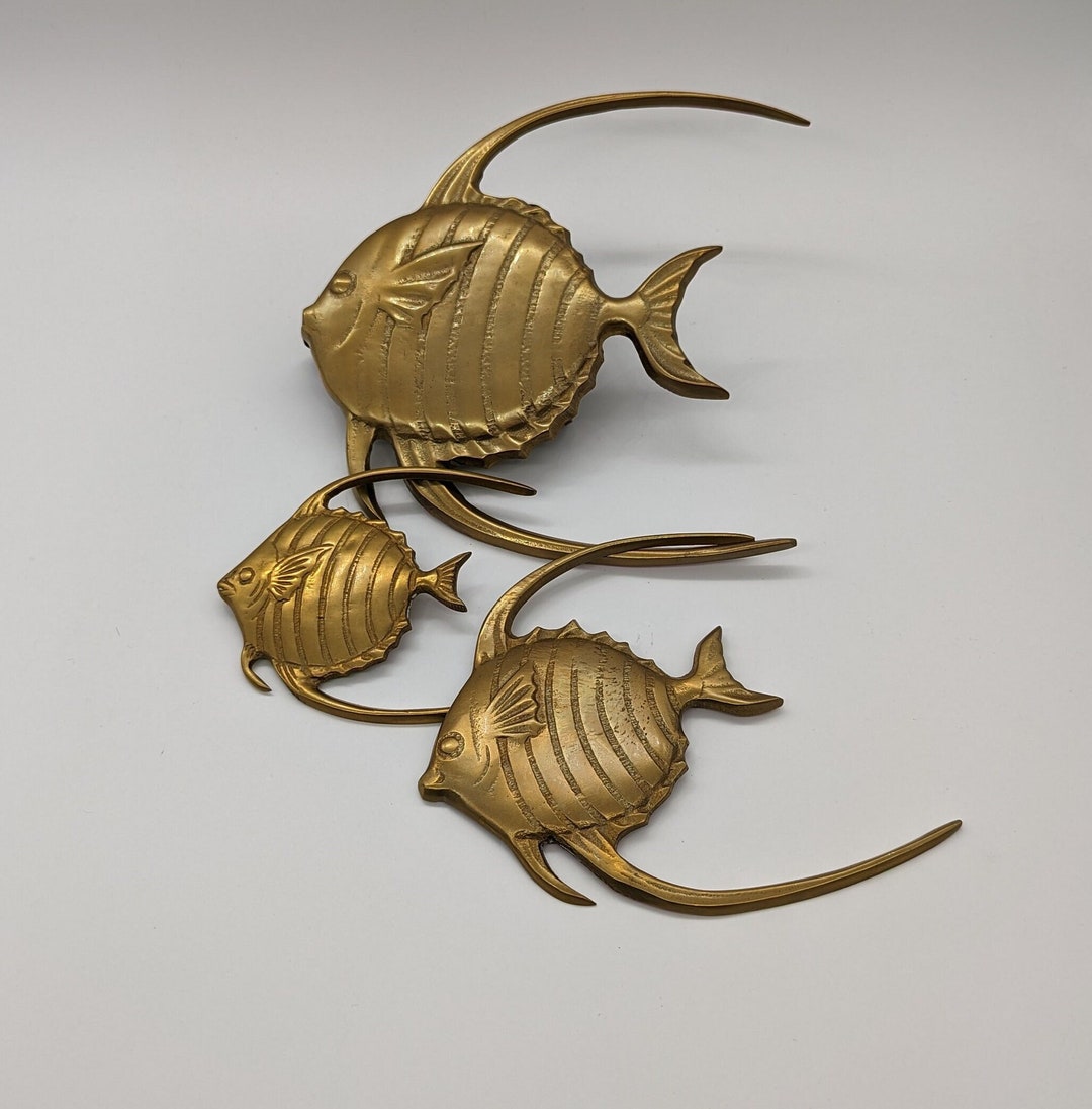Set of Three Angel Fish on Stands main image 0