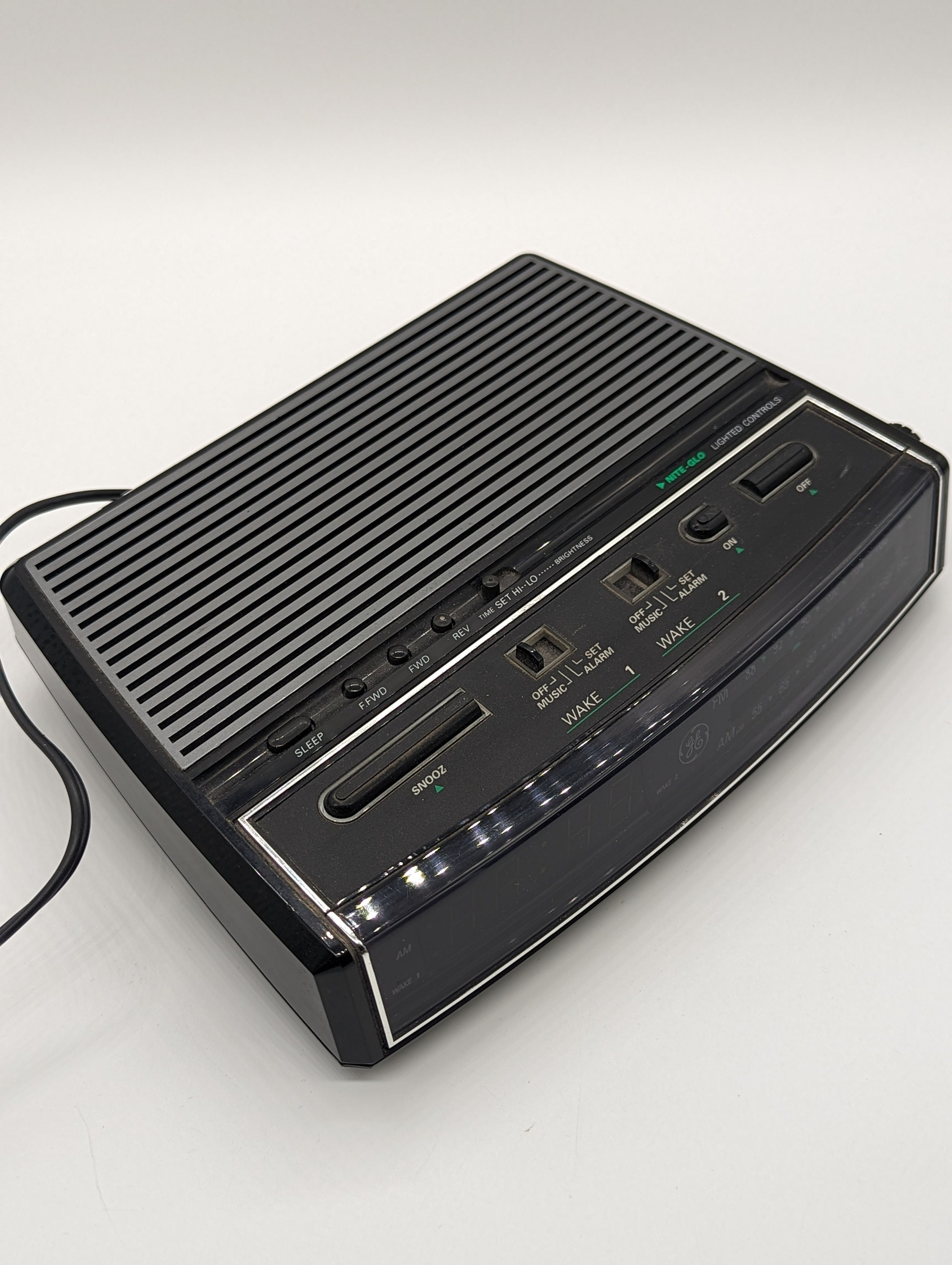 Vintage General Electric Clock Radio Etsy