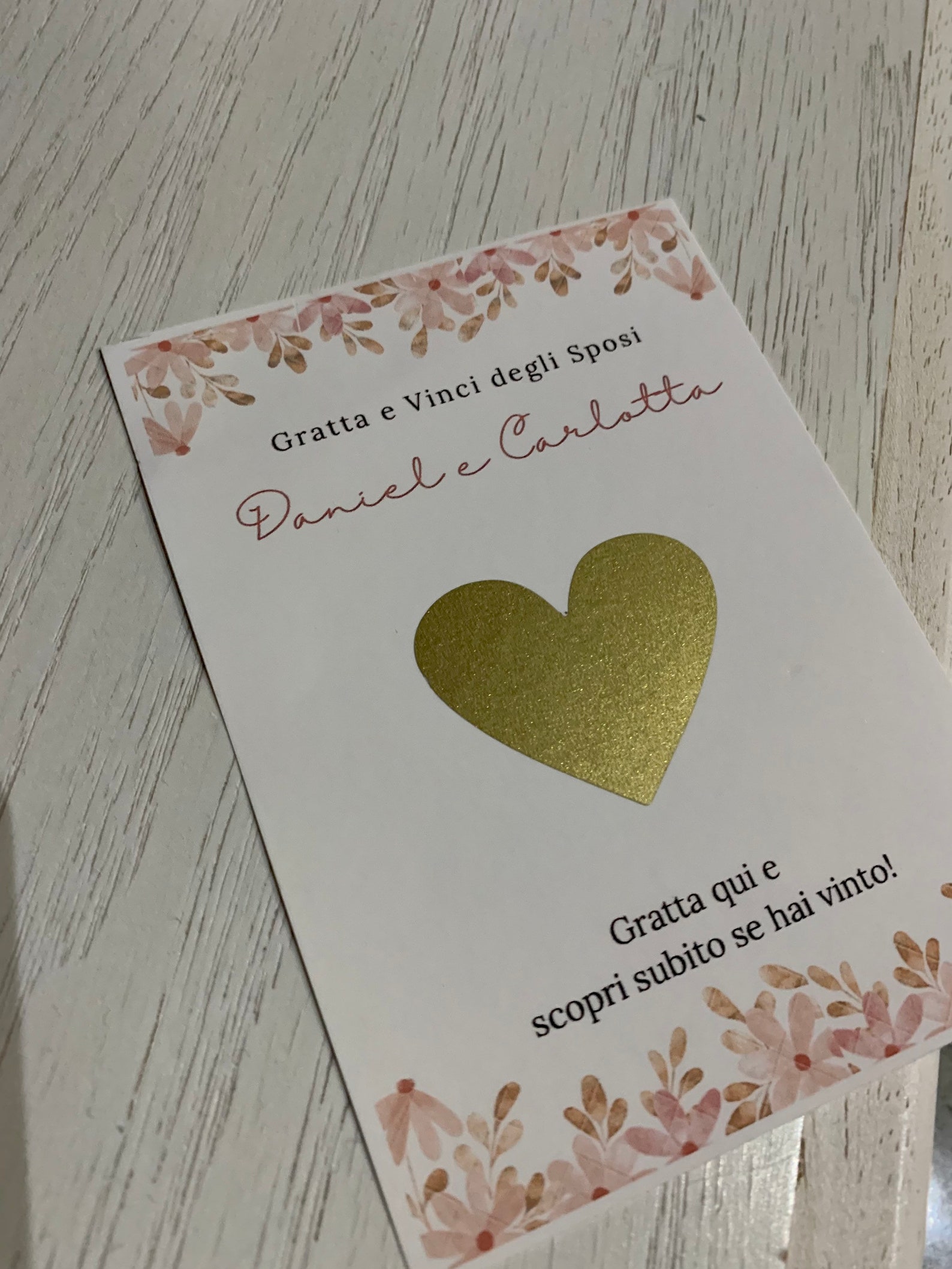 Gratta e Vinci degli Sposi segnaposto gadget battesimo Etsy Italia