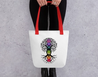 Gaia Árbol de la Vida Chakra tote bag