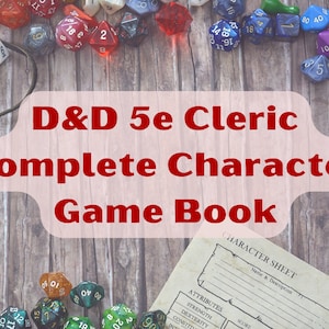 Complete Cleric Character Booklet for D&D 5e