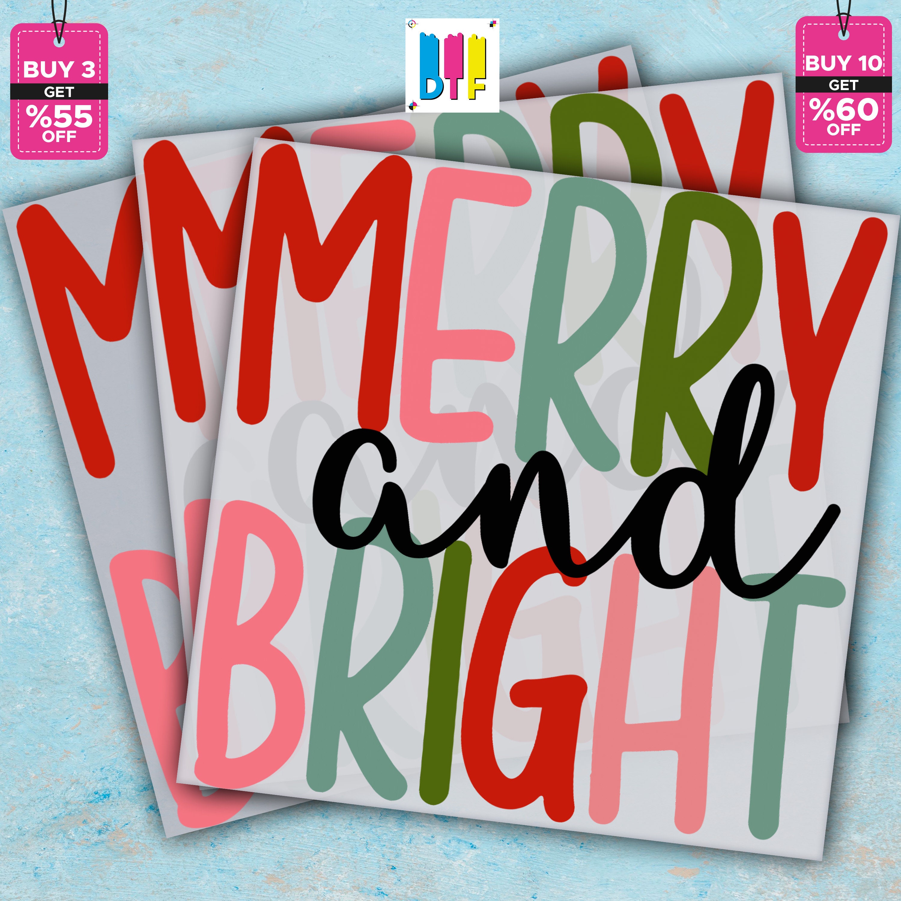 Bright Christmas Stickers for Card Making and Scrapbooking – ViVi Stationery