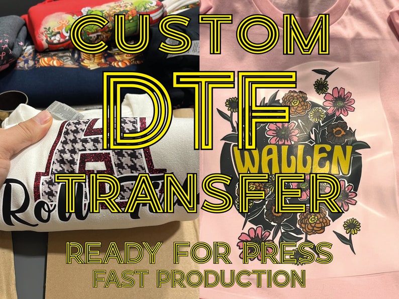 DTF Transfers Dtf Gang Sheet Custom Heat Transfer Full Etsy