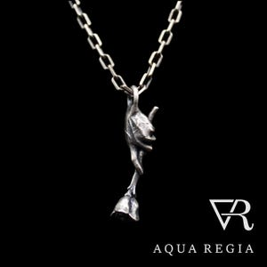 Herenketting hand met rooshanger - .925 zilver