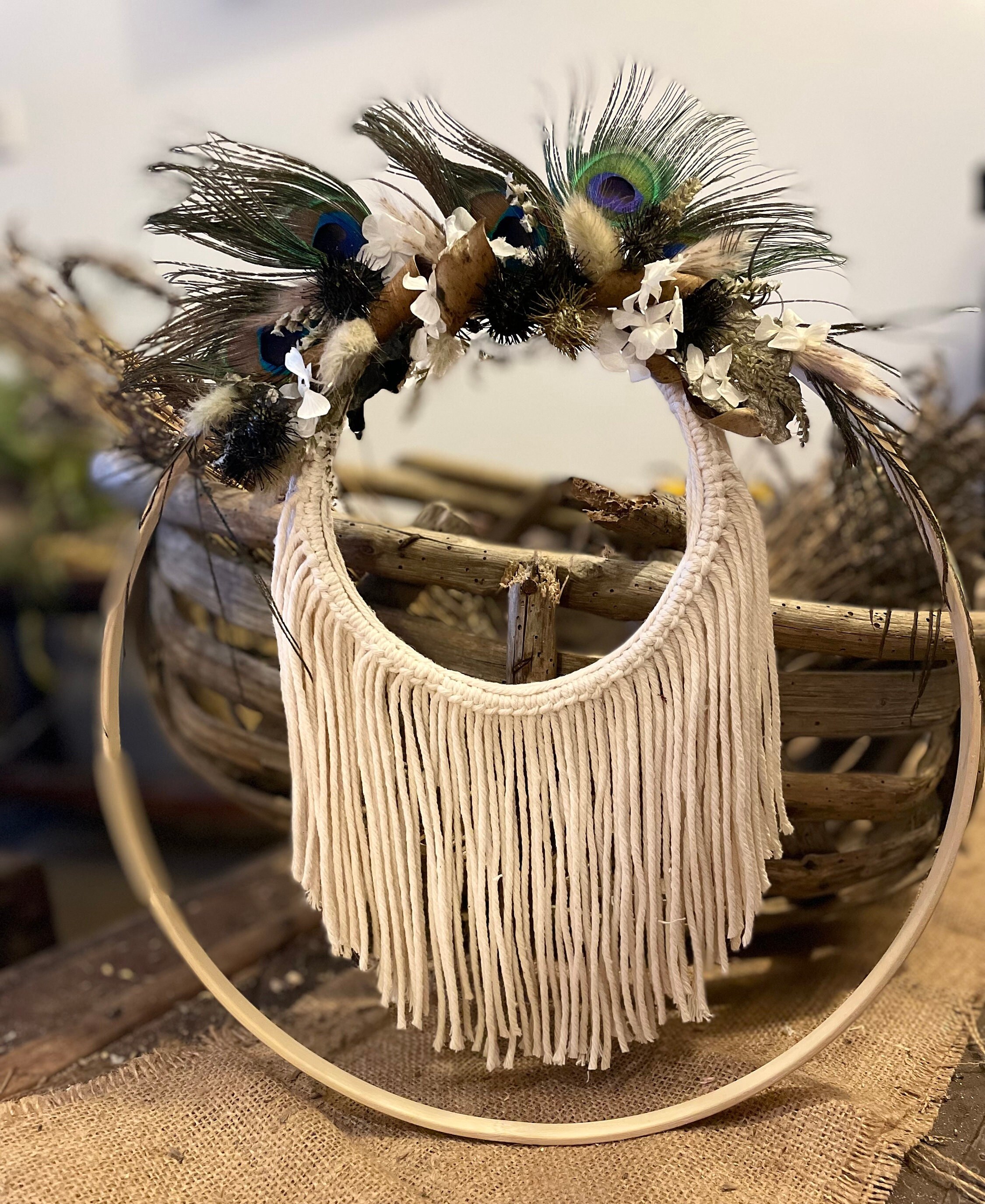 Couronne de Fleurs Séchées