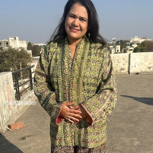 Woman Silk jacket , Vintage Kimono Robe for Women, Boho Kimono Duster Jacket