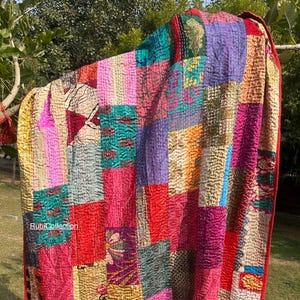 vintage handmade patchwork quilt