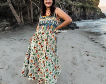 Różne hurtowe boho hippie długa maxi sukienka patchworkowa sukienka boho midi sukienka balowa (partia 10 sztuk)