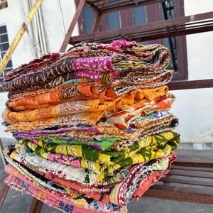 Old Vintage Assorted One Piece, Handmade Reversible Blanket Throw 