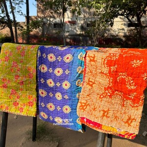 Wholesale Lot Of Indian Vintage Kantha Quilt Handmade Throw Reversible Blanket Bedspread Cotton Fabric BOHEMIAN quilt
