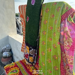 Wholesale Lot Of Indian Vintage Kantha Quilt Handmade Throw Reversible Blanket Bedspread Cotton Fabric BOHEMIAN quilt