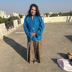 Reversible Kantha Silk Kimono Jacket -- We Pick