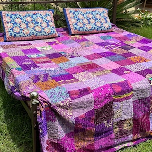 vintage handmade patchwork quilt