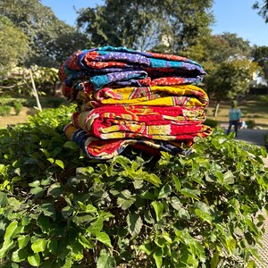 Wholesale Lot Of Indian Vintage Kantha Quilt Handmade Throw Reversible Blanket zdjęcie 2