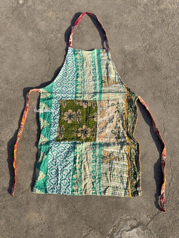 Kantha Quilt Apron エプロン Kantha Quilt Apron Vintage kantha
