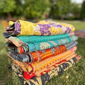 BESTSELLER Vintage Kantha Quilts 135X215 cm Bild 5