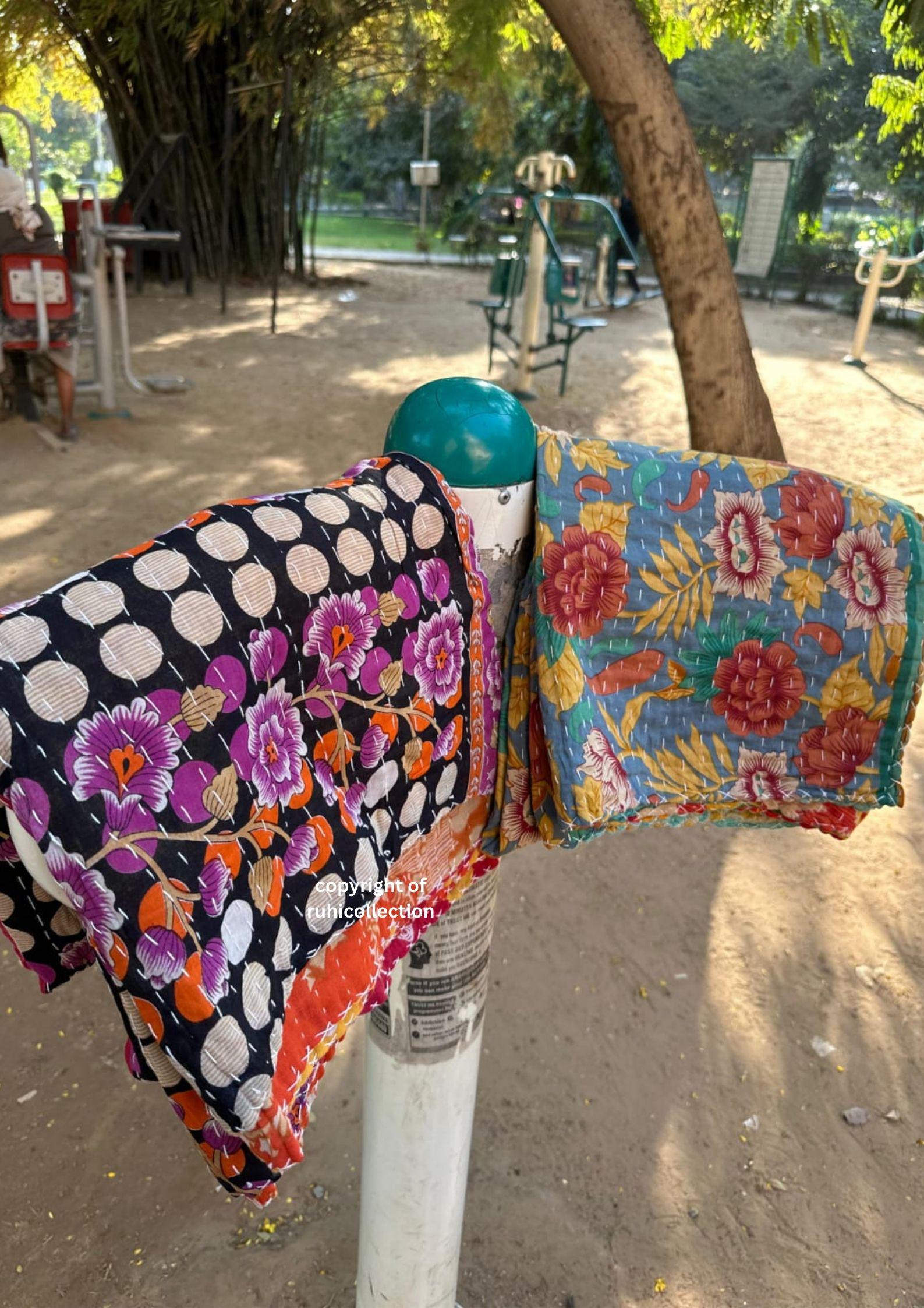 卸売カンタキルトハンドメイドスローリバーシブルブランケットベッド