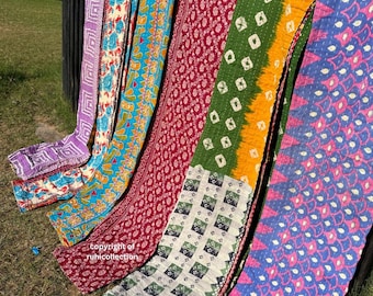 Kantha Throw Blankets & Quilts