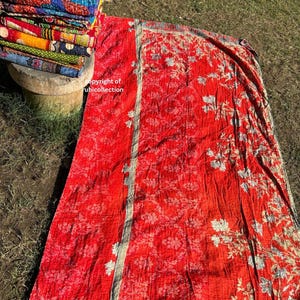 Wholesale Lot Of Indian Vintage Kantha Quilt Handmade Throw Reversible Blanket Bedspread Cotton Fabric BOHEMIAN quilt