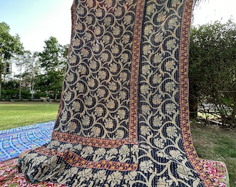 Großhandel Lot von indischen Vintage Baumwolle Kantha Quilts Handgemachte Sari Kantha Decken Sun Dance Schöne Boho Bettwäsche Decken