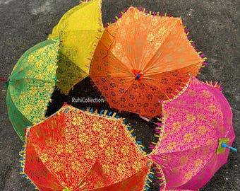 Decorative Umbrellas For Indian wedding Decor Mehndi Decoration Christmas Party Diwali Decorations Parasol Sun protection Wedding Umbrellas