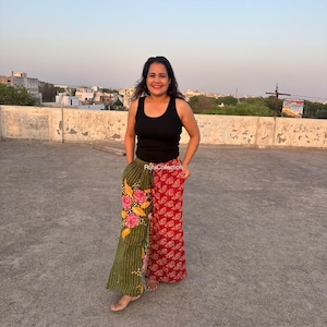 Wholesale Lot Handmade Cotton Vintage Kantha Pants Indian Boho Kantha Unisex Trousers