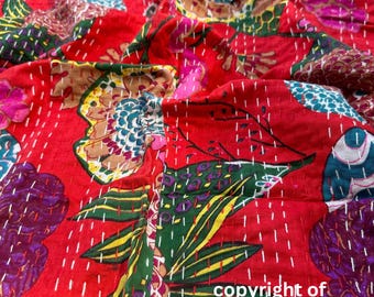 Tagesdecke Kantha Quilt Kantha Quilt Boho Tagesdecke Bettüberwurf handgefertigte Baumwollquilt home decor Sofa Überwurf Kantha