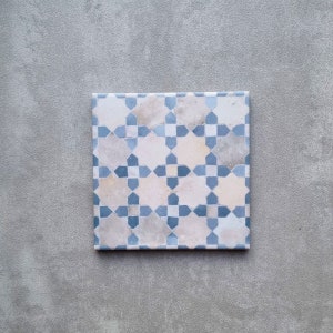 Full Tile Pattern: Berber Mequinez Mini, Anti-Slip Moroccan Patterned Porcelain Wall and Floor Tiles