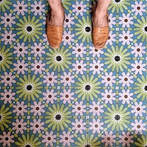 Full Tile Pattern: Fez Summer Anti Slip Moroccan Patterned Porcelain Wall and Floor Tiles