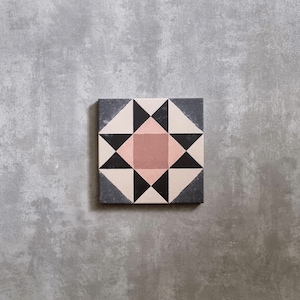 Full Tile Pattern: Richmond Pink, Anti Slip, Moroccan Victorian Patterned Porcelain Wall & Floor Tile Cement Tiles image 1