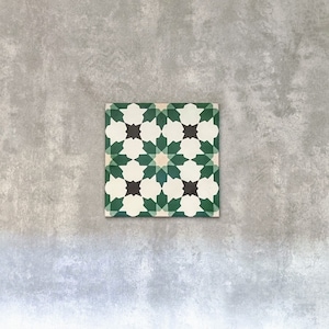 Modèle de carreau complet: vert de Madère, antidérapant marocain victorien carreaux de mur et de sol en grès cérame carreaux de ciment image 1