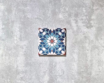 Full Tile Pattern: Persia Star MINI 15cm x 15cm Anti-Slip Moroccan Patterned Porcelain Wall and Floor Tiles