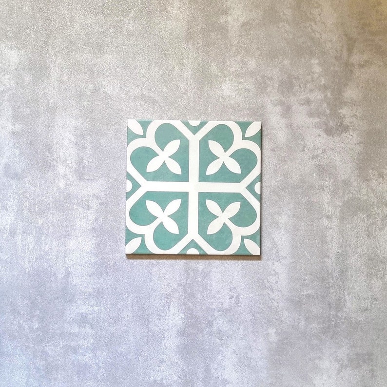 Vollständiges Fliesenmuster: Ivy Verde Anti-Rutsch Marokkanisch Gemusterte Porzellan Wand und Bodenfliesen zdjęcie 2