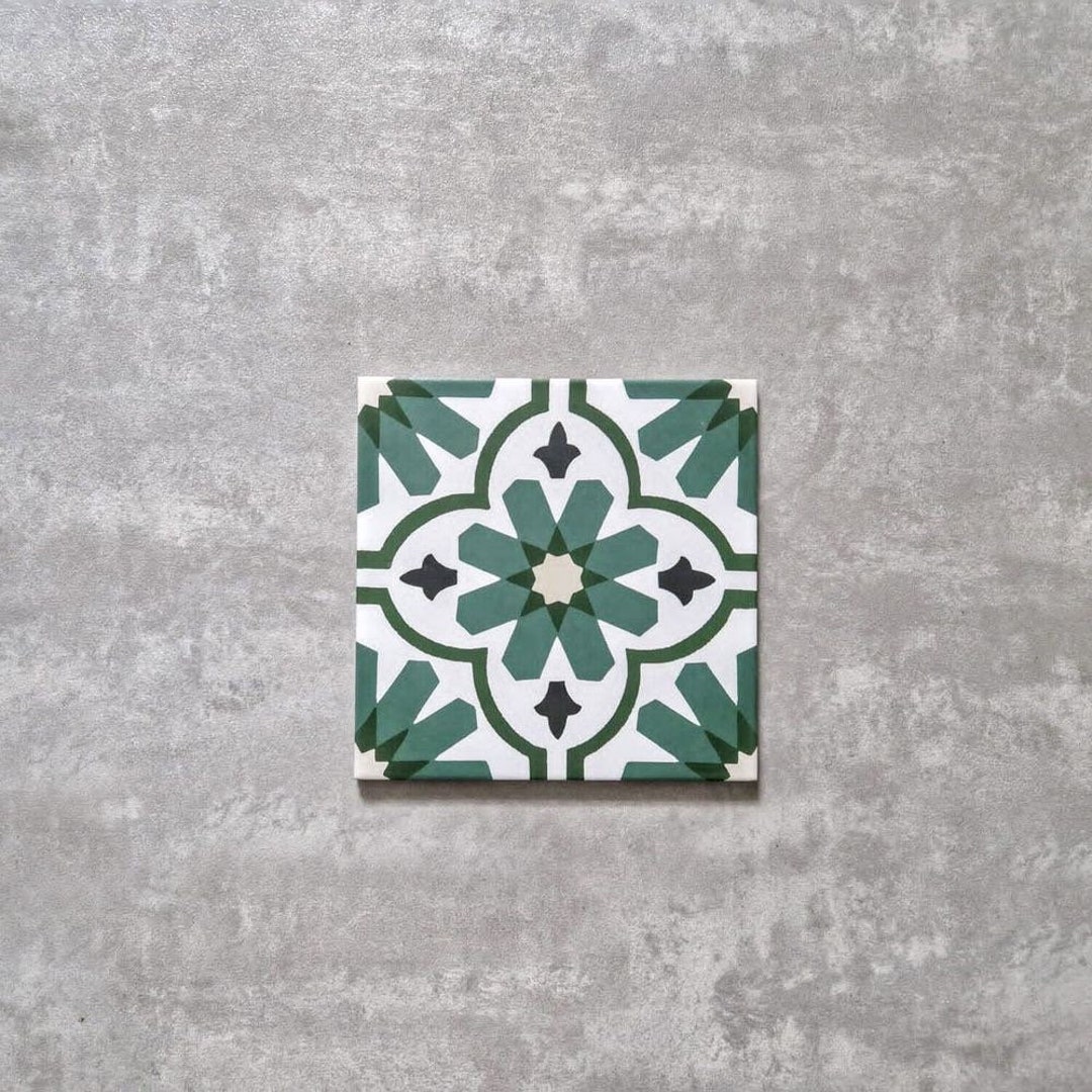 Society6 ケース Decorative Moroccan Tile Pattern 4種類 Set of 4 large moroccan tiles - Handmade tiles by GVEGA
