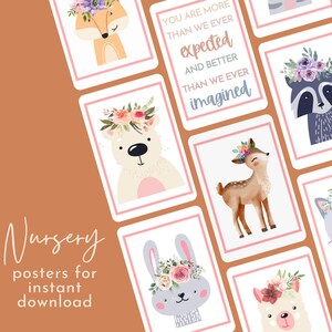 Nursery Prints for Instant Download- Whimsical Gallery Wall Art