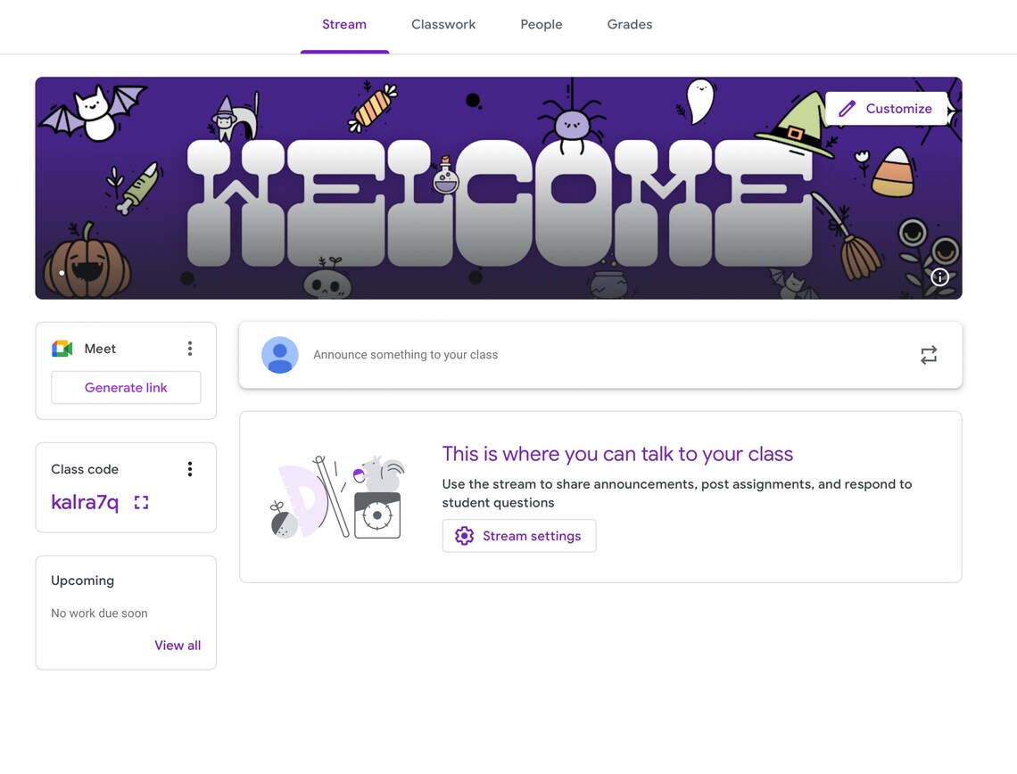 Google Classroom Header/ Google Classroom Banner Halloween Bundle of 5 ...