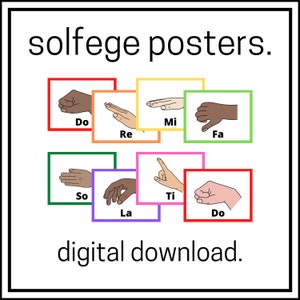 Music Class Solfege Posters