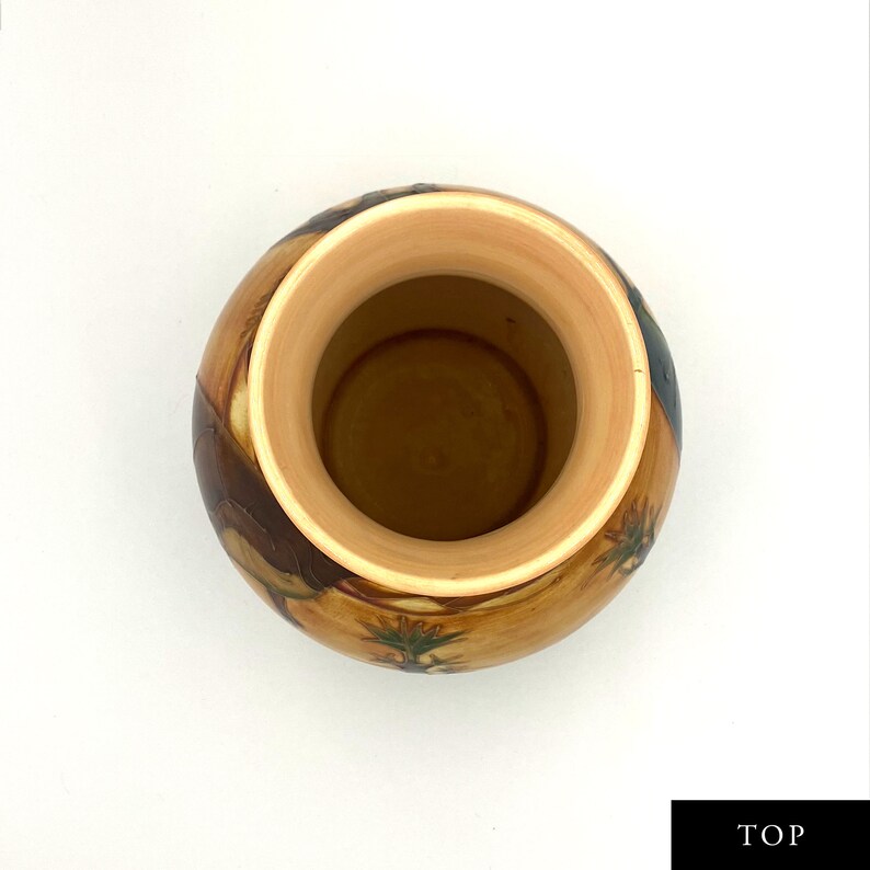 RARE Only 300 Exist 9.5 Moorcroft Trex Dinosaur Vase by Sally Tuffin gift, Pottery, Ceramic