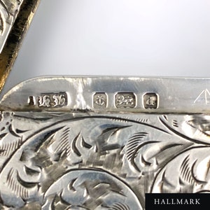 1903 Edwardian Visitenkartenhalter/Etui/Brieftasche 76g Sterling Silber. Verpackt. Harry Hayes Gestempelt, Geschenk, Vatertag, Antik Bild 10