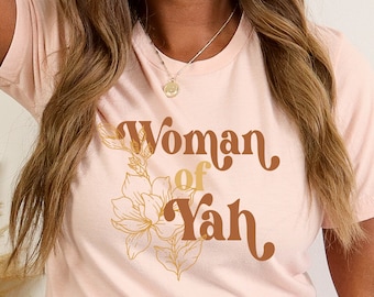 Woman of Yah Tshirt | Vintage Tee | Retro Messianic Shirt | Graphic Tee | Christian Apparel | Messianic teeShort-sleeve unisex t-shirt