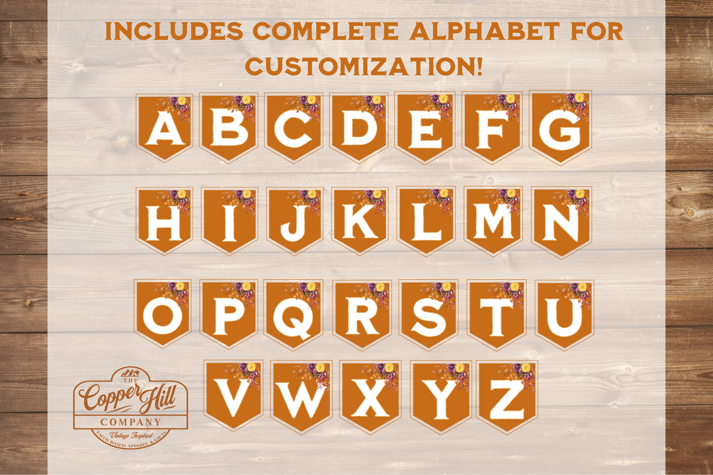 Fall Feast Pennant Banner Printable Fall Banner Printable - Etsy