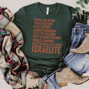 Camiseta Israelita / Camiseta Vintage / Camisa Mesiánica / Camiseta Gráfica / Ropa Cristiana / Mesiánica / Torá / Yeshua / Injertada / Camiseta Unisex