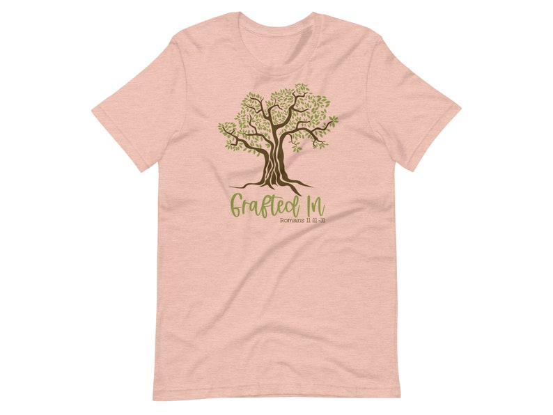 Grafted in T-shirt Olive Tree of Life Grafted Into Israel - Etsy