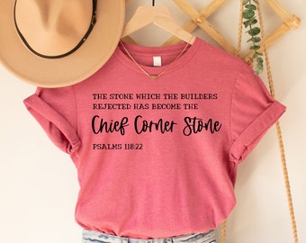 Chief Corner Stone Tee | Messianic Shirt | Graphic Tee | Christian Apparel | Messianic tee | Torah Keeper | Short-sleeve unisex t-shirt