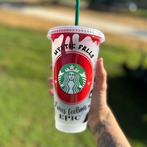 Vampire Cup, Custom Starbucks Tumbler, Reusable Coffee Cup, Custom Name Travel Mug, Eco-Friendly Starbucks Cup