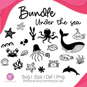 Sea Svg | 21 sea bundle svg | Love Svg | Cut file | Instant Download | Cricut | Silhouette | Svg, Eps, Dxf, Png, PDF design