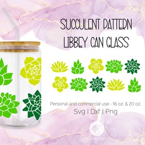 Saftige SVG 16 & 20 oz Libbey kann Glas geschnitten Datei, SVG, Dxf, Png | Kaffeeglas | Cricut und Silhouette